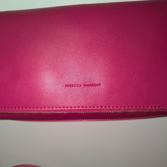 Rebecca Minkoff crossbody. Acid pink. 7" tall 11" wide. BNWT - Picture 7 of 13